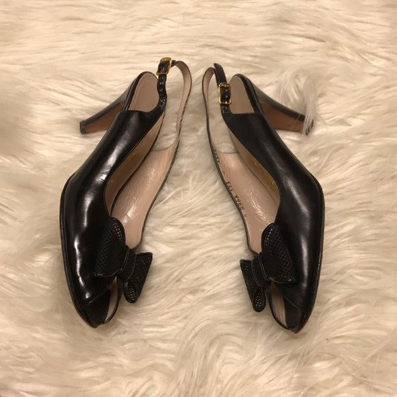 Ferragamo Black bowtie heel - Picture 2 of 7